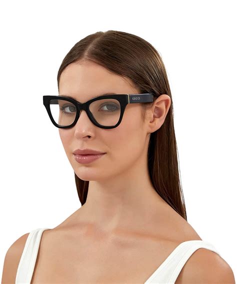 gucci gg1133o-001 black cat-eye women's eyeglasses|Gucci GG1133O.